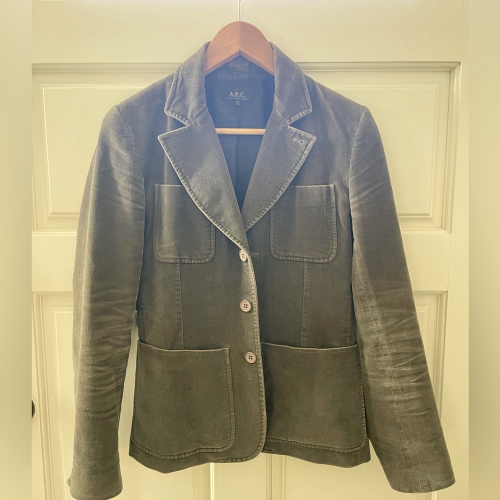 APC velvet corduroy blazer size 38 ( French size ) size 6 US